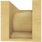 Ekena Millwork 7"W x 14"D x 7"H Wide Emerson Rough Cedar Woodgrain TimberThane Corbel, Primed Tan CORUR07X14X07EMRRCPR - alternate 3